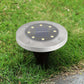 4 Stück Solar Bodenlichter 8 LEDs Solar Gartenlichter Außen Wasserdicht Gehweg Disk Bright In-Ground Landschaftsbeleuchtung Für Rasen Patio Weg Yard Stufen Deck Gehweg Licht (Warm Weiß)