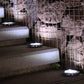 4 Stück Solar Bodenlichter 8 LEDs Solar Gartenlichter Außen Wasserdicht Gehweg Disk Bright In-Ground Landschaftsbeleuchtung Für Rasen Patio Weg Yard Stufen Deck Gehweg Licht (Warm Weiß)