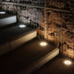 4 Stück Solar Bodenlichter 8 LEDs Solar Gartenlichter Außen Wasserdicht Gehweg Disk Bright In-Ground Landschaftsbeleuchtung Für Rasen Patio Weg Yard Stufen Deck Gehweg Licht (Warm Weiß)