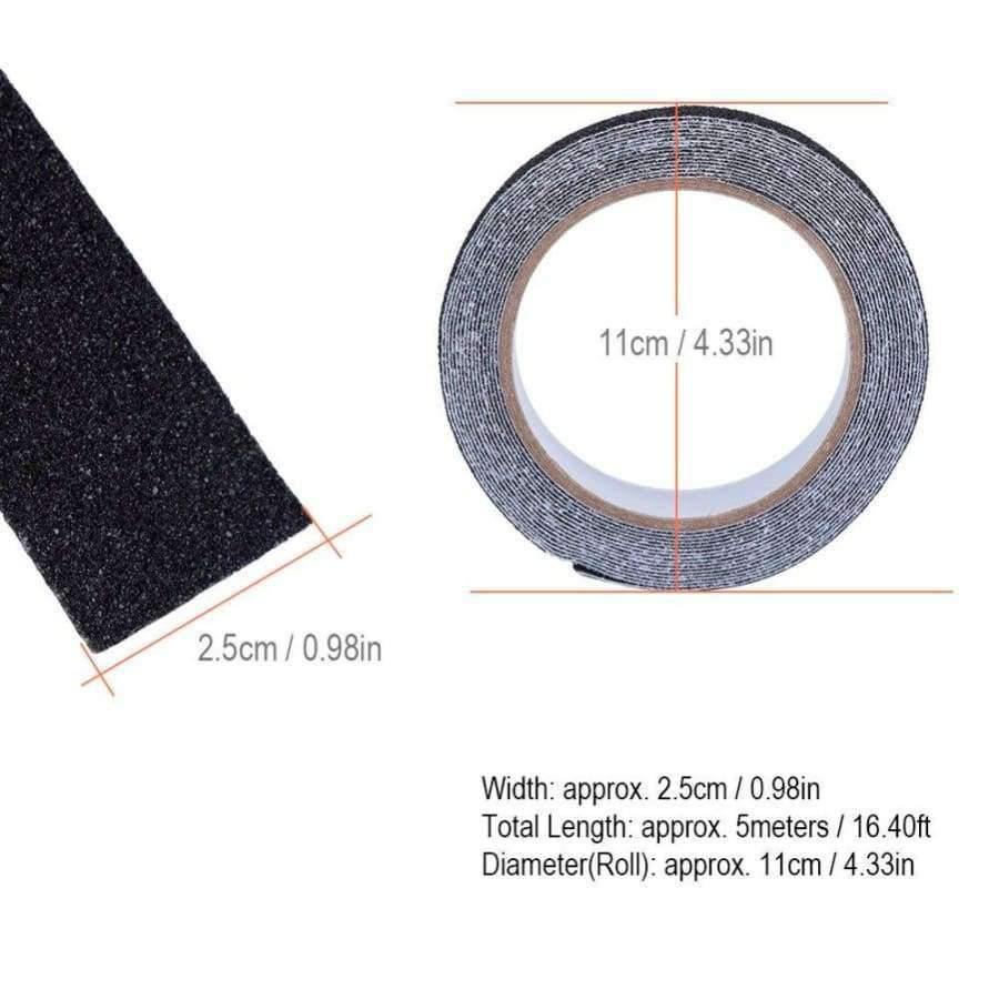 5 Meter PVC Anti Slip Tape Non Slip Adhesive Tape Stair Steps Floor Safety Strips Black