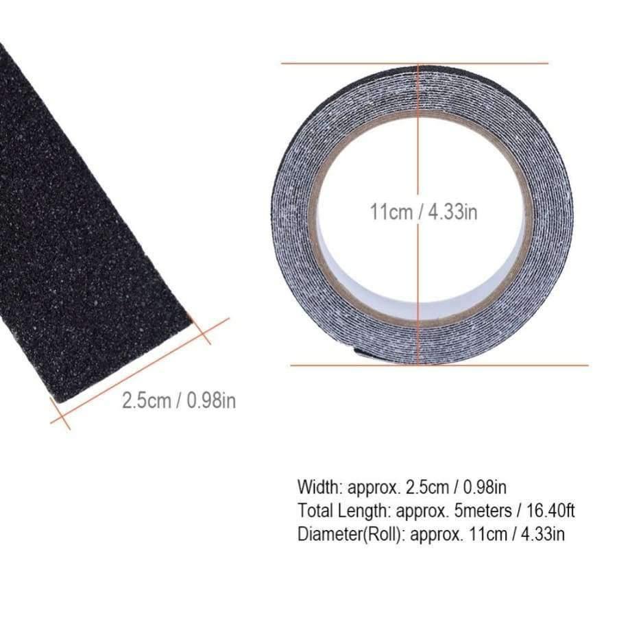 5 Meter PVC Anti Slip Tape Non Slip Adhesive Tape Stair Steps Floor Safety Strips Black