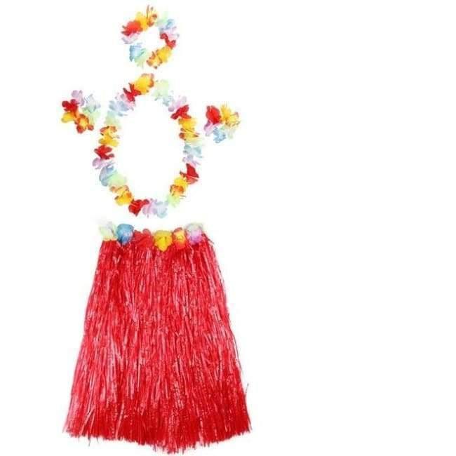 5PCS/Set Plastikfasern Frauen Grasröcke Hula-Rock Hawaiian Kostüme 30CM/40CM/60CM Damen Ankleiden Festliche & Partybedarf