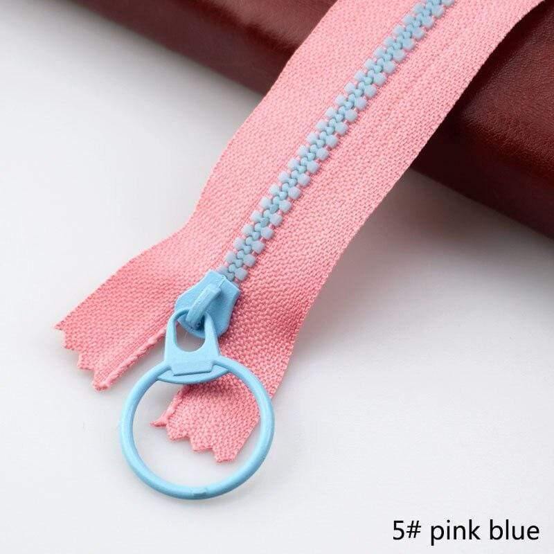 10 pieces Meetee 15-40 cm 3# closed ends resin zipper pull ring zipper slider head for sewing bags wallet purse fabric accessories crafts