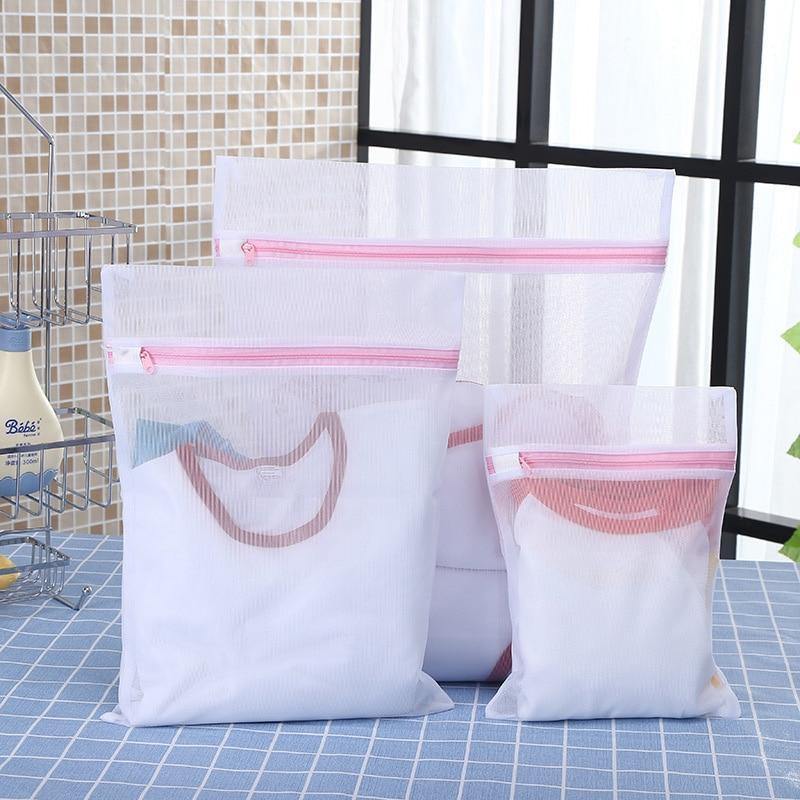 5 Größen Kleidung Waschmaschine Wäsche BH Hilfs-Unterwäsche Mesh-Netz Waschbeutel Tasche Korb Zuhause Femme