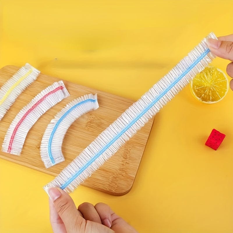50/100/Stücke, Schutzhüllen, Wiederverwendbare Elastische Schutzhüllen für Lebensmittel, Dehnbare Lebensmittelabdeckung, Geeignet für Verschiedene Größen von Schüsseln und Tellern