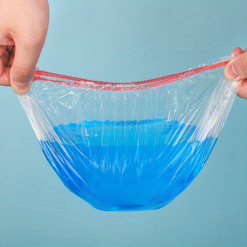 50/100/Stücke, Schutzhüllen, Wiederverwendbare Elastische Schutzhüllen für Lebensmittel, Dehnbare Lebensmittelabdeckung, Geeignet für Verschiedene Größen von Schüsseln und Tellern