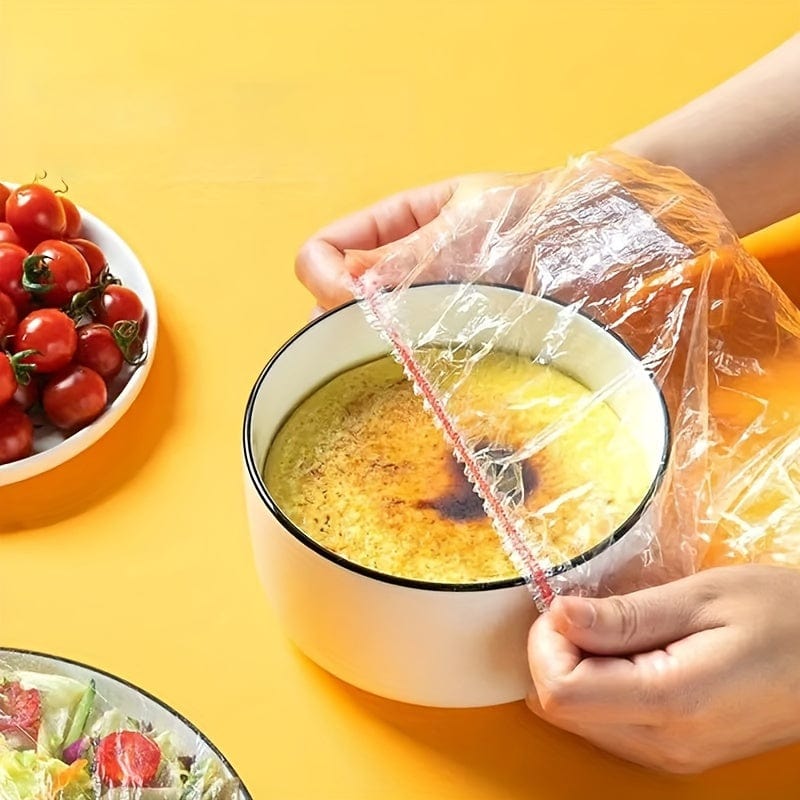 50/100/Stücke, Schutzhüllen, Wiederverwendbare Elastische Schutzhüllen für Lebensmittel, Dehnbare Lebensmittelabdeckung, Geeignet für Verschiedene Größen von Schüsseln und Tellern