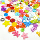 50/120/200 pieces mixed styles random 8MM-19MM flat back plastic buttons children's clothing sewing accessories DIY scrapbooking