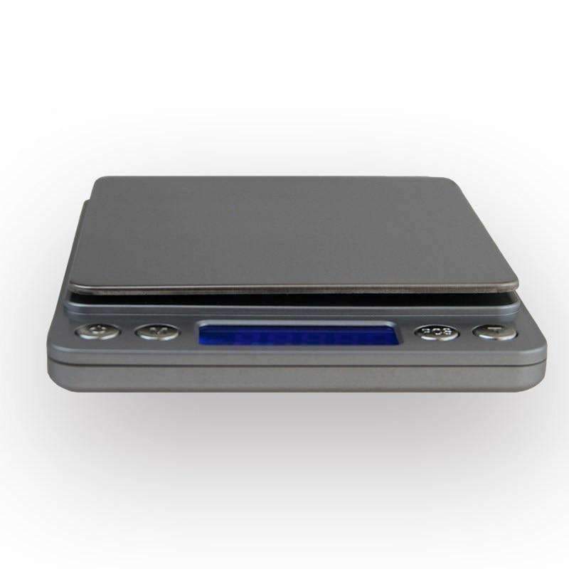 500g x 0,01g Tragbare Mini Elektronische Küchenwaage Taschenetui Postküche Schmuck Gewicht Balanca Digitale Waage Mit 2 Tabletts