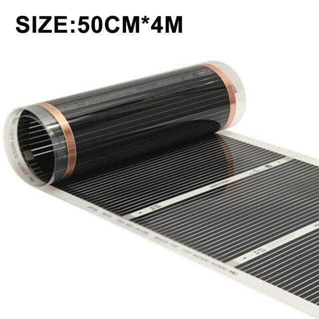 50cm*4m Elektrische Heizfolie Infrarot Fußbodenfolie Heizmatte 220V 220W Fußbodenheizsysteme & Teile Wohnzimmer Wärmematte