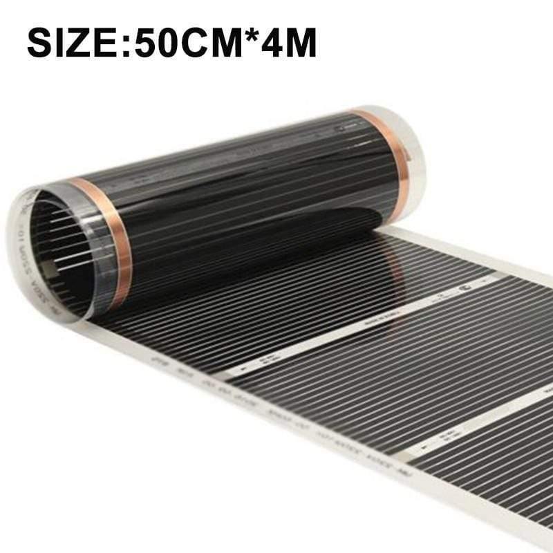 50cm*4m Elektrische Heizfolie Infrarot Fußbodenfolie Heizmatte 220V 220W Fußbodenheizsysteme & Teile Wohnzimmer Wärmematte