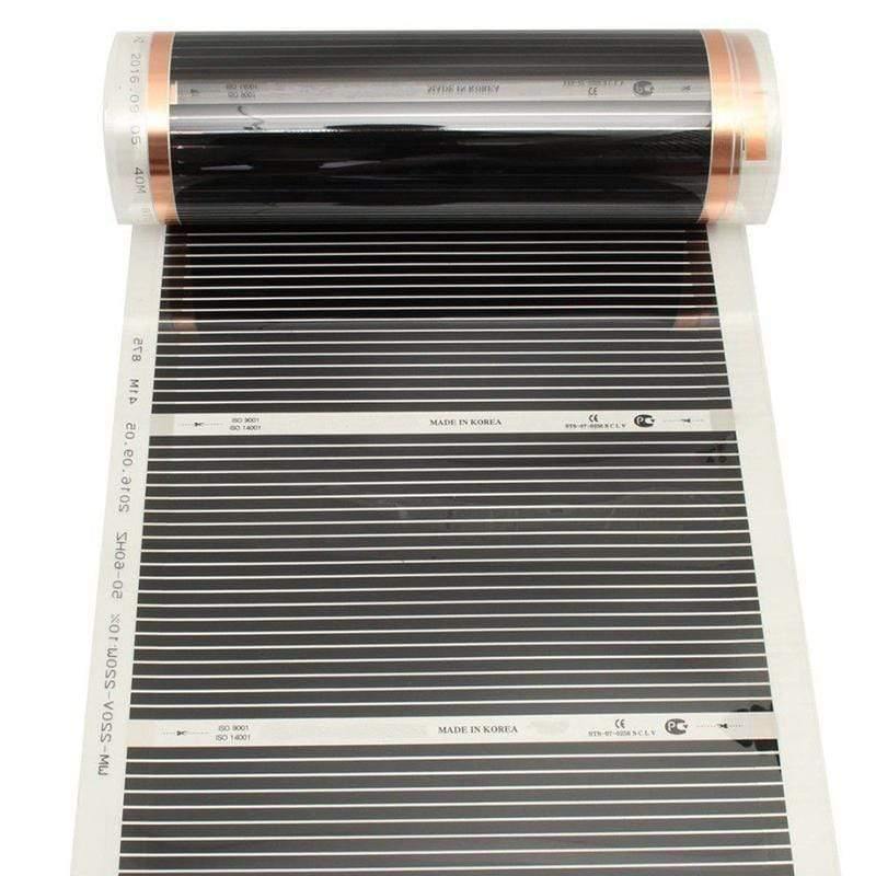 50cm*4m Elektrische Heizfolie Infrarot Fußbodenfolie Heizmatte 220V 220W Fußbodenheizsysteme & Teile Wohnzimmer Wärmematte