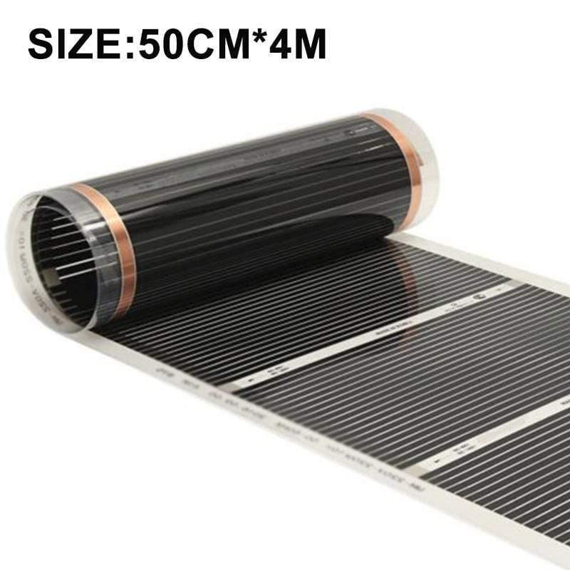 50cm*4m Elektrische Heizfolie Infrarot Fußbodenfolie Heizmatte 220V 220W Fußbodenheizsysteme & Teile Wohnzimmer Wärmematte