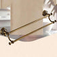 KEMAIDI Bathroom Accessories Antique Brass Towel Ring, Paper Holder, Toilet Brush, Bath Shelf, Soap Dish, Makeup Mirror