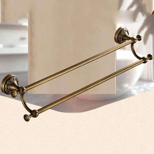 KEMAIDI Bathroom Accessories Antique Brass Towel Ring, Paper Holder, Toilet Brush, Bath Shelf, Soap Dish, Makeup Mirror