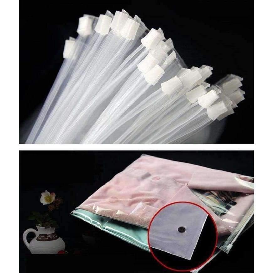 50 Stück große transparente Kleidung Plastiktüten 12C wiederverwendbare Reißverschluss-Verschluss klare Kleidungskurier Tasche 50x60cm Bekleidungsbedarf