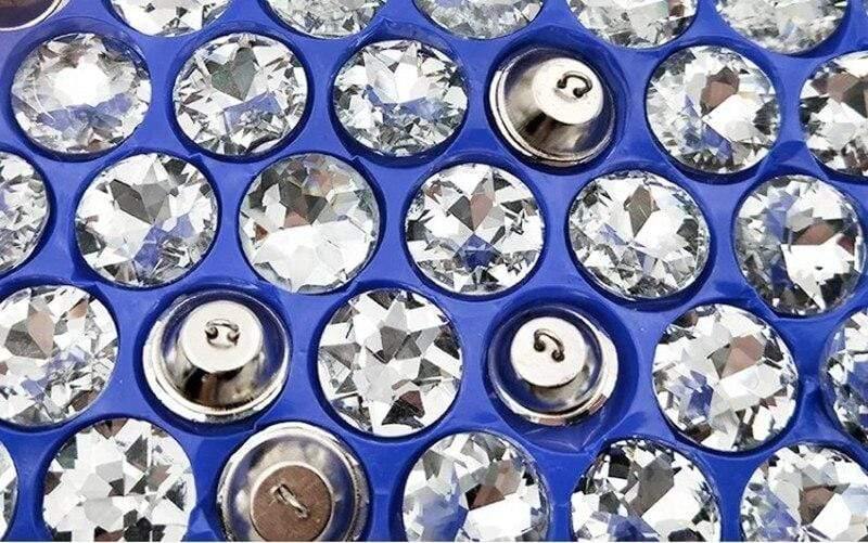 50 pieces/lot High-quality crystal stone buttons Sewing buttons for sofa headboard shirt glass buttons for clothing 18/20/25/30mm