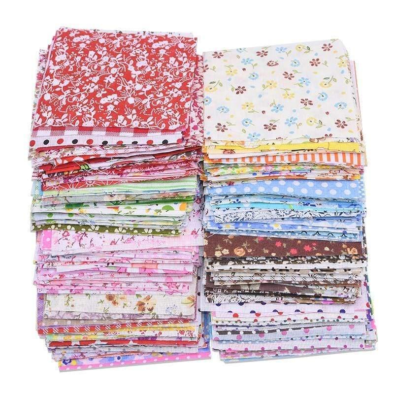 50 pieces squares 10*10cm colorful patchwork cotton fabrics quilt material DIY home quarter handicrafts sewing fabric