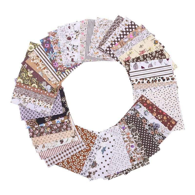 50 pieces squares 10*10cm colorful patchwork cotton fabrics quilt material DIY home quarter handicrafts sewing fabric