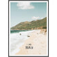 Einfaches Malen nach Zahlen Landschaftsbild Strandurlaub Poster Druck Leinwandbild Bild Heim Wandkunst Dekoration