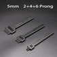 Beef hole punch row claws sewing cutter tool hand sewing hole leathercraft tools spacing cutting 4mm 5mm 6mm 2/4/6 holes