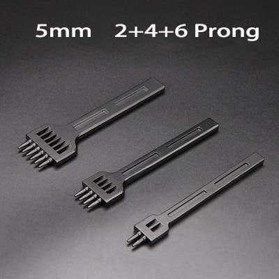 Beef hole punch row claws sewing cutter tool hand sewing hole leathercraft tools spacing cutting 4mm 5mm 6mm 2/4/6 holes