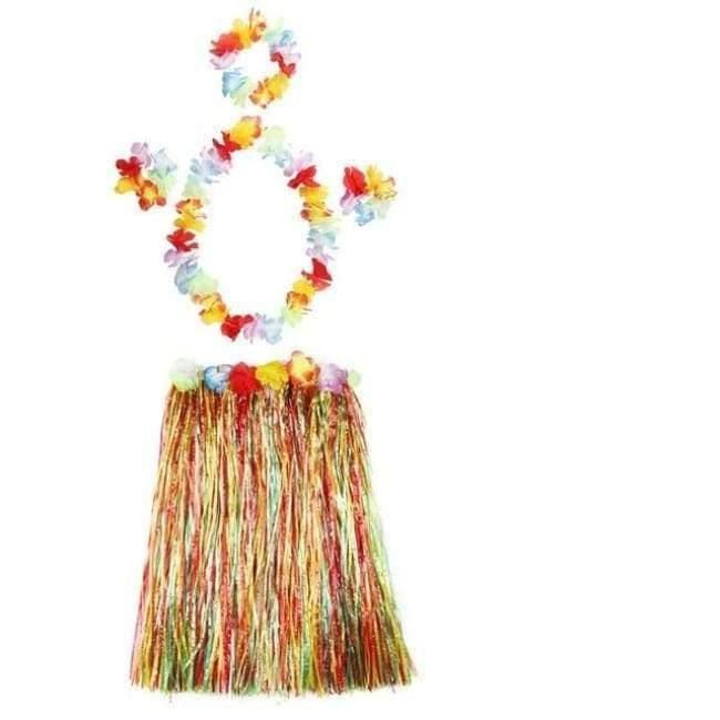 5PCS/Set Plastikfasern Frauen Grasröcke Hula-Rock Hawaiian Kostüme 30CM/40CM/60CM Damen Ankleiden Festliche & Partybedarf