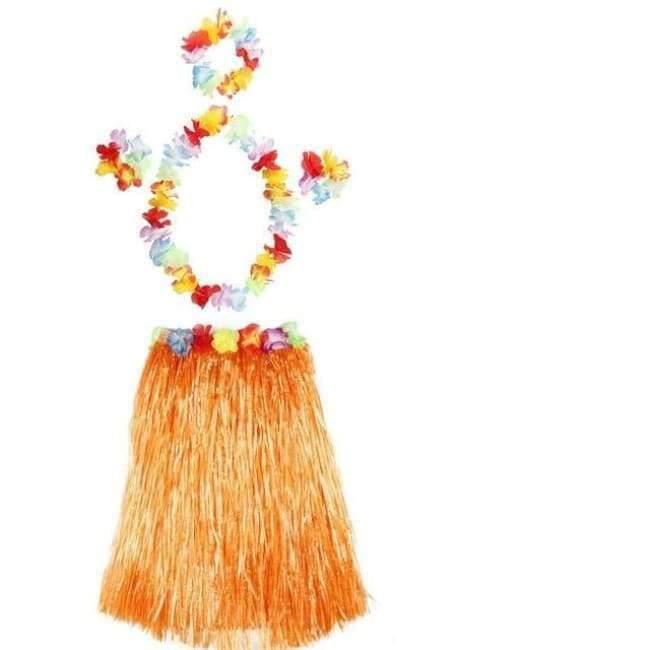 5PCS/Set Plastikfasern Frauen Grasröcke Hula-Rock Hawaiian Kostüme 30CM/40CM/60CM Damen Ankleiden Festliche & Partybedarf