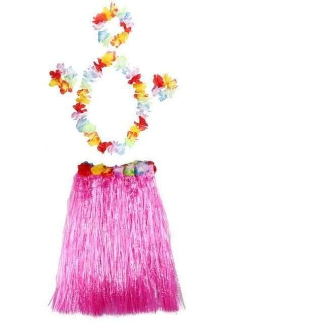 5PCS/Set Plastikfasern Frauen Grasröcke Hula-Rock Hawaiian Kostüme 30CM/40CM/60CM Damen Ankleiden Festliche & Partybedarf