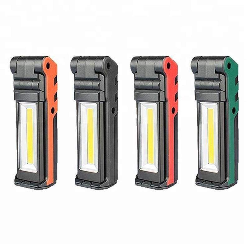Tragbare LED-Arbeitslampe 400 Lumen COB Taschenlampe, Magnetbasis & Aufhängehaken, USB wiederaufladbar für Auto-Reparaturen, Notfälle