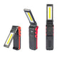 Tragbare LED-Arbeitslampe 400 Lumen COB Taschenlampe, Magnetbasis & Aufhängehaken, USB wiederaufladbar für Auto-Reparaturen, Notfälle