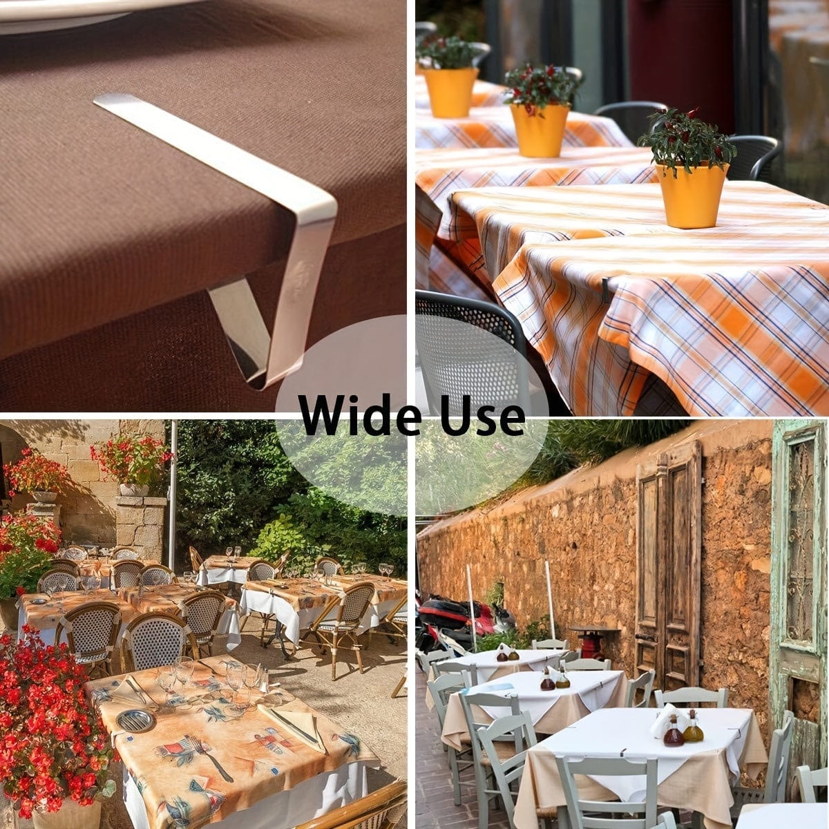 6/12/18/24/30pcs Tischdeckenclips, Heavy Duty Picknicktischclips, Edelstahl Tischdeckenhalterungsclips, Tischdeckenhalter Ideal für Restaurant-Picknicks, Festzelte, Hochzeiten, Abschlussfeiern