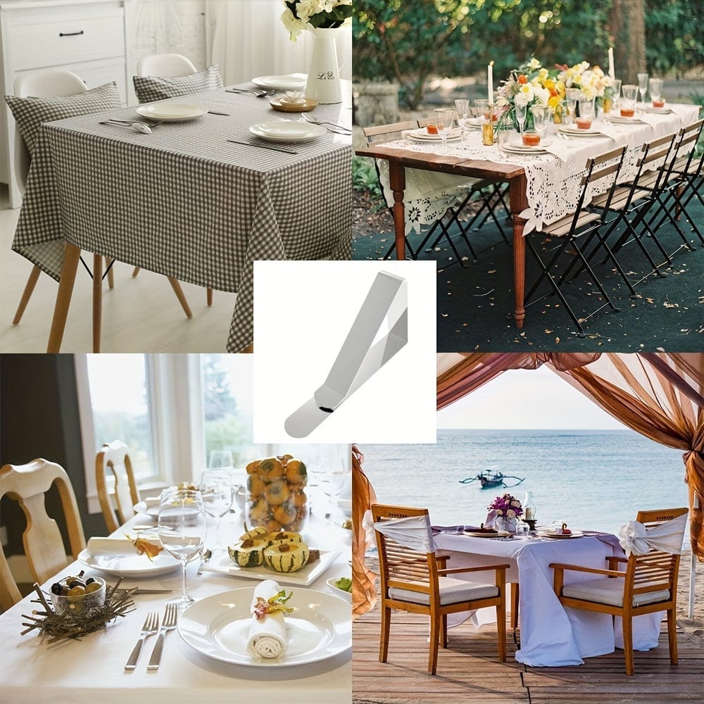 6/12/18/24/30pcs Tischdeckenclips, Heavy Duty Picknicktischclips, Edelstahl Tischdeckenhalterungsclips, Tischdeckenhalter Ideal für Restaurant-Picknicks, Festzelte, Hochzeiten, Abschlussfeiern