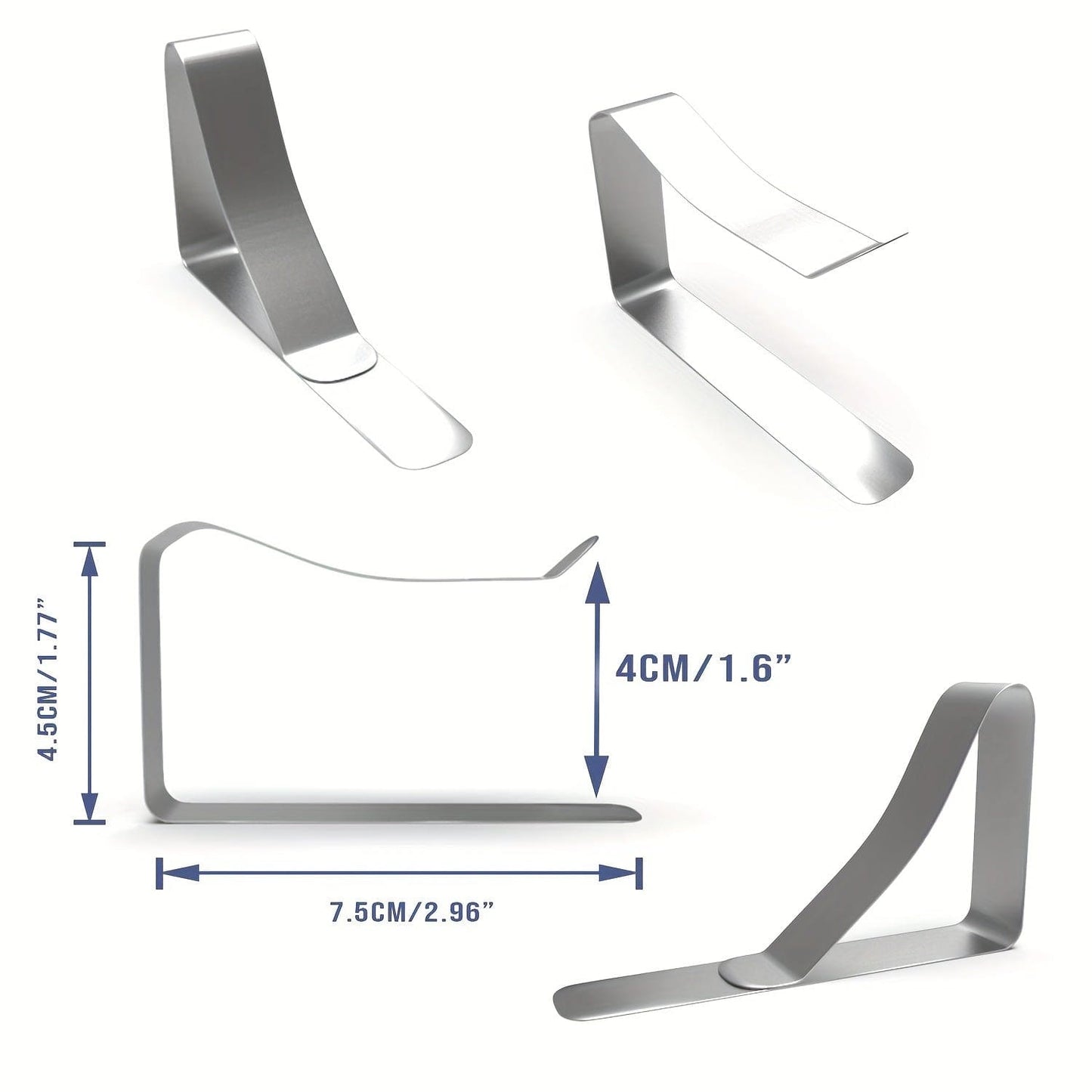 6/12/18/24/30pcs Tischdeckenclips, Heavy Duty Picknicktischclips, Edelstahl Tischdeckenhalterungsclips, Tischdeckenhalter Ideal für Restaurant-Picknicks, Festzelte, Hochzeiten, Abschlussfeiern