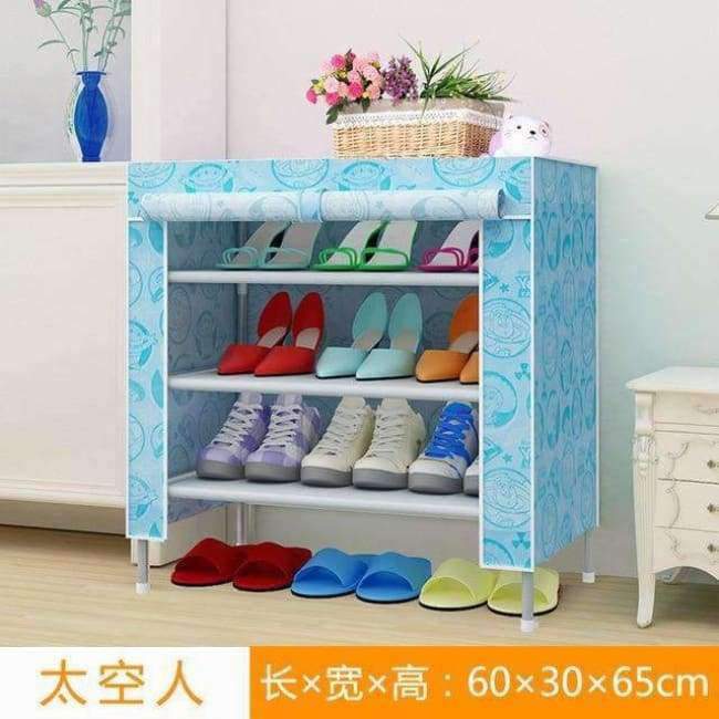 3-Tier Schuhregal Vliesstoffe Einfach zu installieren Schuhschrank Regal Aufbewahrungsorganisator Stand Halter Platzsparendes Möbel für Zuhause