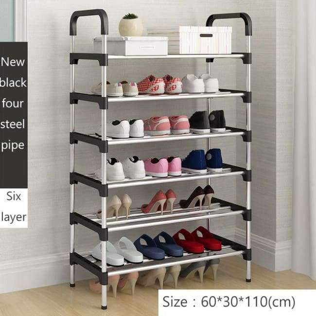 Schuhregal Einfach Zusammengebaut Kunststoff Mehrere Schichten Schuhe Regal Aufbewahrung Organizer Ständer Schuhschrank Mode Wohnzimmermöbel