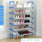 Schuhregal Einfach Zusammengebaut Kunststoff Mehrere Schichten Schuhe Regal Aufbewahrung Organizer Ständer Schuhschrank Mode Wohnzimmermöbel