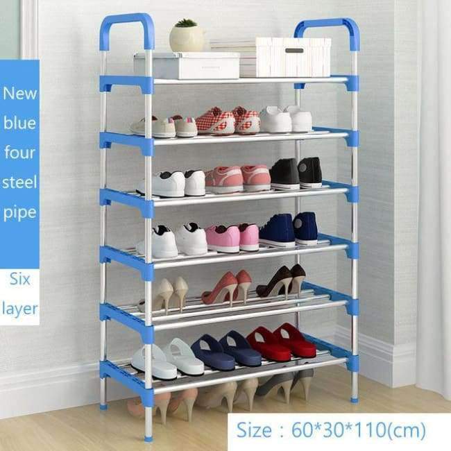 Schuhregal Einfach Zusammengebaut Kunststoff Mehrere Schichten Schuhe Regal Aufbewahrung Organizer Ständer Schuhschrank Mode Wohnzimmermöbel