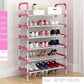 Schuhregal Einfach Zusammengebaut Kunststoff Mehrere Schichten Schuhe Regal Aufbewahrung Organizer Ständer Schuhschrank Mode Wohnzimmermöbel