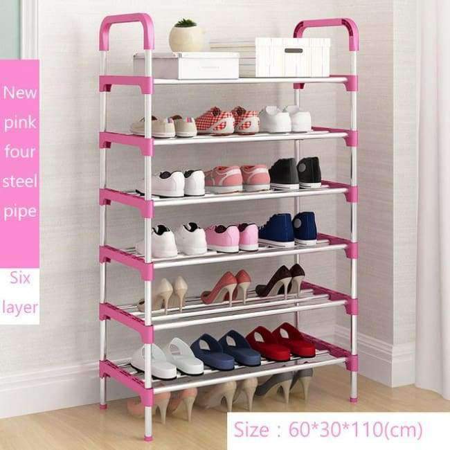Schuhregal Einfach Zusammengebaut Kunststoff Mehrere Schichten Schuhe Regal Aufbewahrung Organizer Ständer Schuhschrank Mode Wohnzimmermöbel