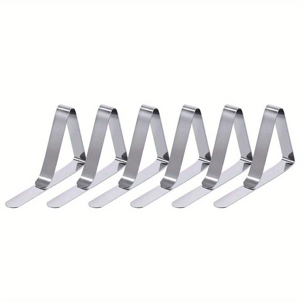 6/12/18/24/30pcs Tischdeckenclips, Heavy Duty Picknicktischclips, Edelstahl Tischdeckenhalterungsclips, Tischdeckenhalter Ideal für Restaurant-Picknicks, Festzelte, Hochzeiten, Abschlussfeiern