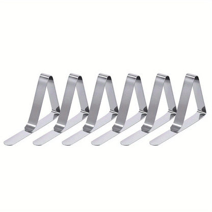 6/12/18/24/30pcs Tischdeckenclips, Heavy Duty Picknicktischclips, Edelstahl Tischdeckenhalterungsclips, Tischdeckenhalter Ideal für Restaurant-Picknicks, Festzelte, Hochzeiten, Abschlussfeiern