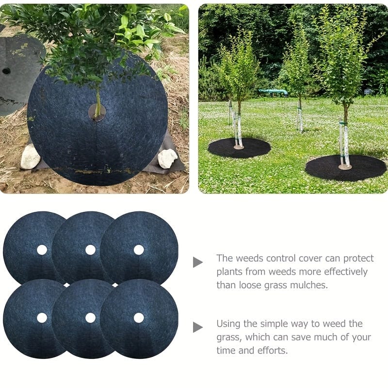 6 Packs, Unkrauthemmende Landschaftsfolie, Garten-Unkrautmatte, Grasabdeckung, Gartenrasen-Pflanze Unkrauthemmendes Tuch, Kann verwendet werden, um das Unkrautwachstum zu verhindern