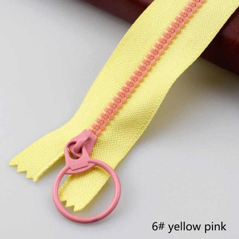 10 pieces Meetee 15-40 cm 3# closed ends resin zipper pull ring zipper slider head for sewing bags wallet purse fabric accessories crafts