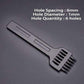 Beef hole punch row claws sewing cutter tool hand sewing hole leathercraft tools spacing cutting 4mm 5mm 6mm 2/4/6 holes