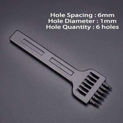 Beef hole punch row claws sewing cutter tool hand sewing hole leathercraft tools spacing cutting 4mm 5mm 6mm 2/4/6 holes