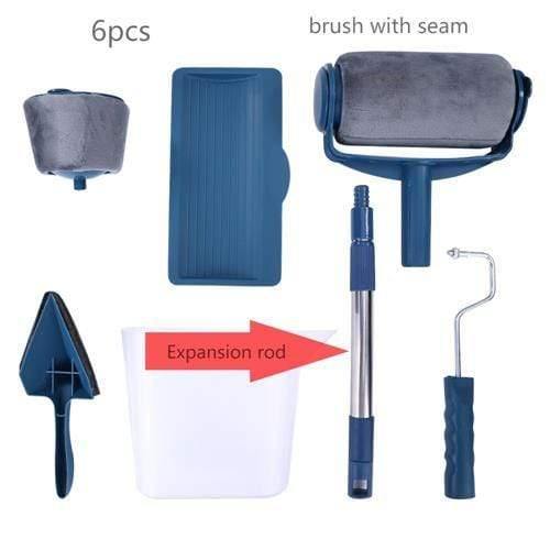 6/7 Pieces Seamless Color Roller Multifunctional Color Roller Corner Brush Set DIY Wall Painting Brush Set