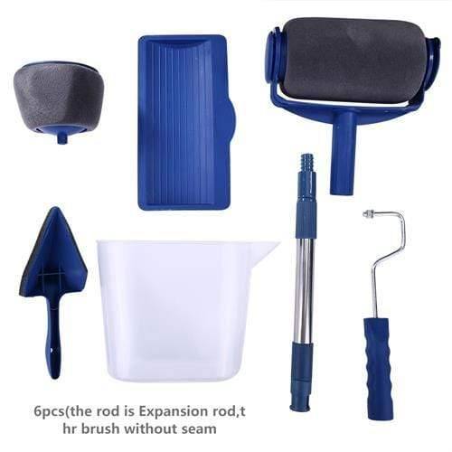 6/7 Pieces Seamless Color Roller Multifunctional Color Roller Corner Brush Set DIY Wall Painting Brush Set