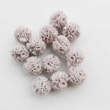 100 pieces/lot 15mm 10 colors net flower ball for sewing on scarves shoes hats fur DIY craft hair clip accessories