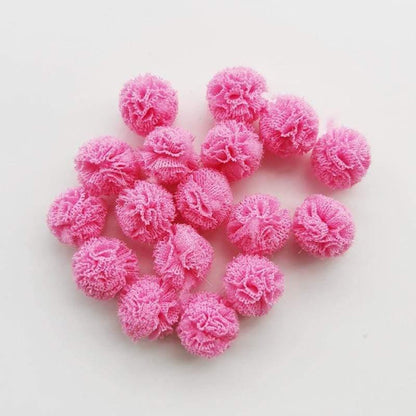 100 pieces/lot 15mm 10 colors net flower ball for sewing on scarves shoes hats fur DIY craft hair clip accessories